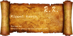 Rippel Kevin névjegykártya